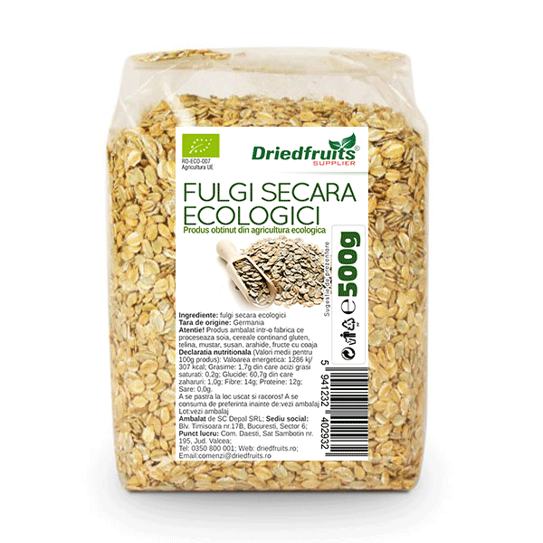Fulgi secara BIO Driedfruits – 500 g Dried Fruits Cereale Fulgi